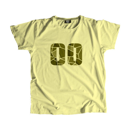 00 Number Men Unisex T-Shirt (Butter Yellow)